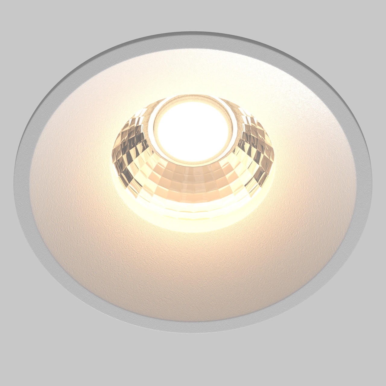 Spot LED Round DL058-12W3K-W, incastrat, 12W, 880lm, lumina calda, IP20, alb, Maytoni - 1 | YEO