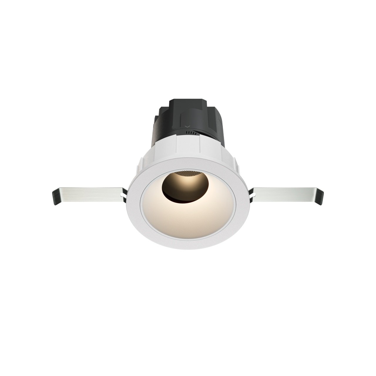 Spot LED Wise DL057-7W3K-W, incastrat, 7W, 400lm, lumina calda, IP44, negru, Maytoni