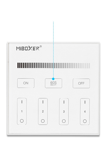 Telecomanda monocolora 4 zone, alba, montaj in doza, Miboxer Milight - imagine 5