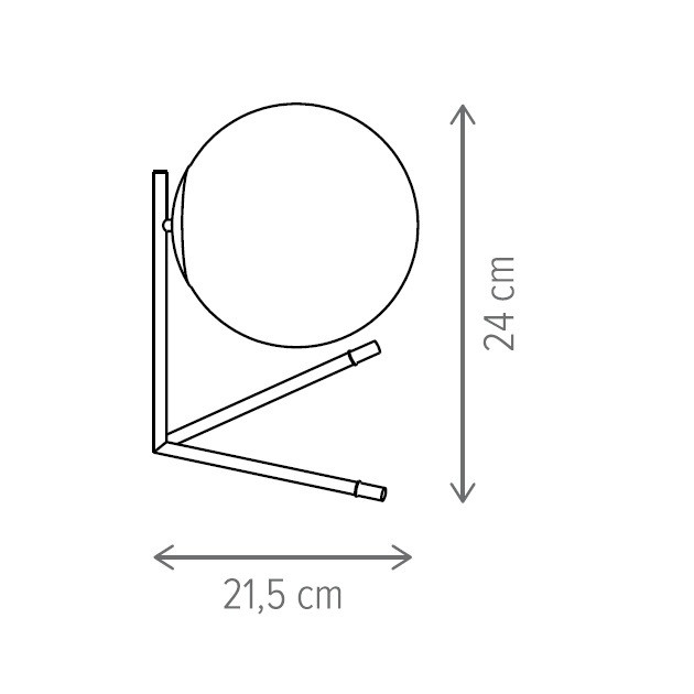 Veioza Mistery KL108041, cu intrerupator, 1xE27, alba+ neagra, IP20, Klausen