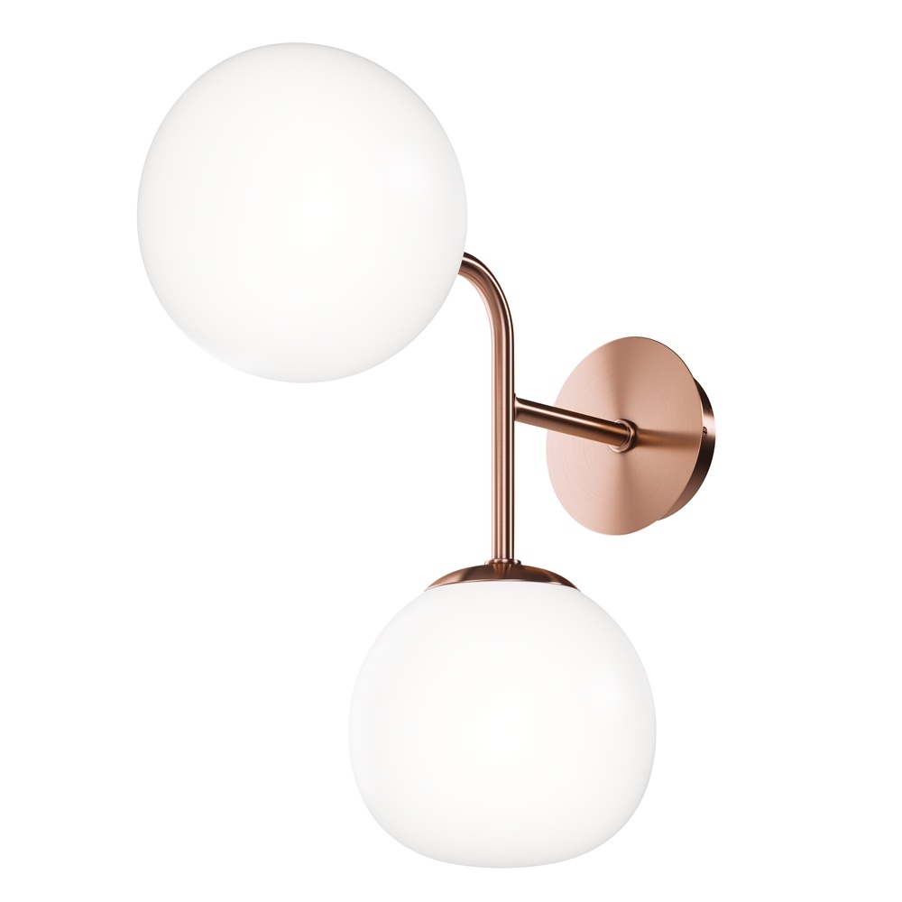 Aplica Erich MOD221-WL-02-G, 2xE14, alba+aurie, IP20, Maytoni