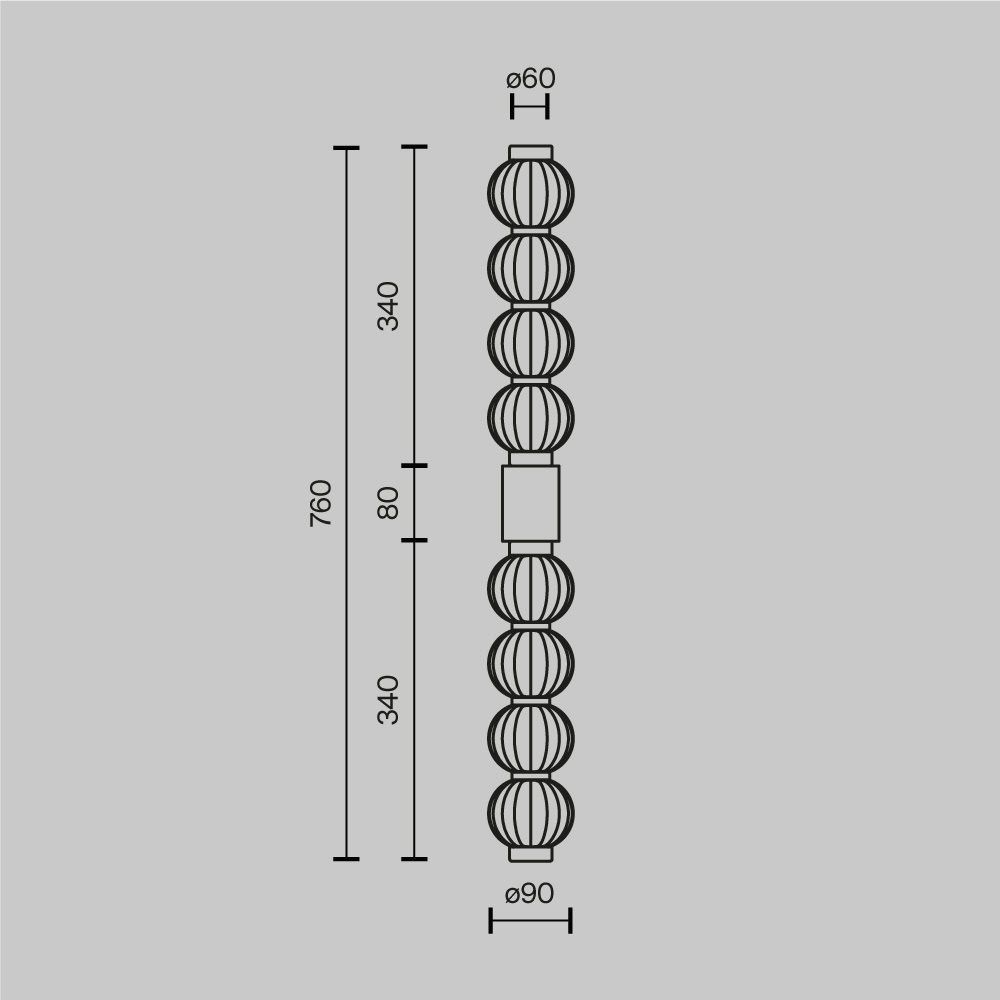 Aplica LED Amulet MOD555WL-L13G3K, 19W, 800lm, lumina calda, IP20, aurie+transparenta, Maytoni