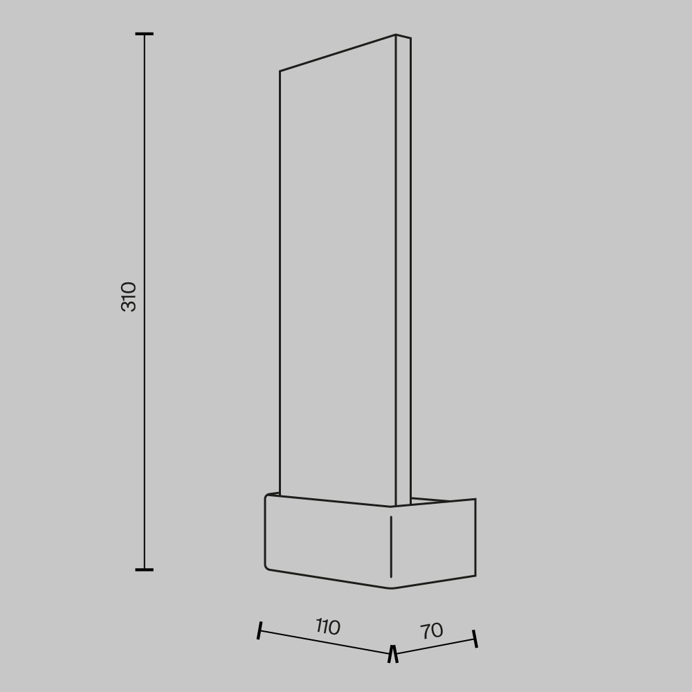 Aplica LED Ornate, 2W, lumina calda (3000K), alama, Maytoni - imagine 8