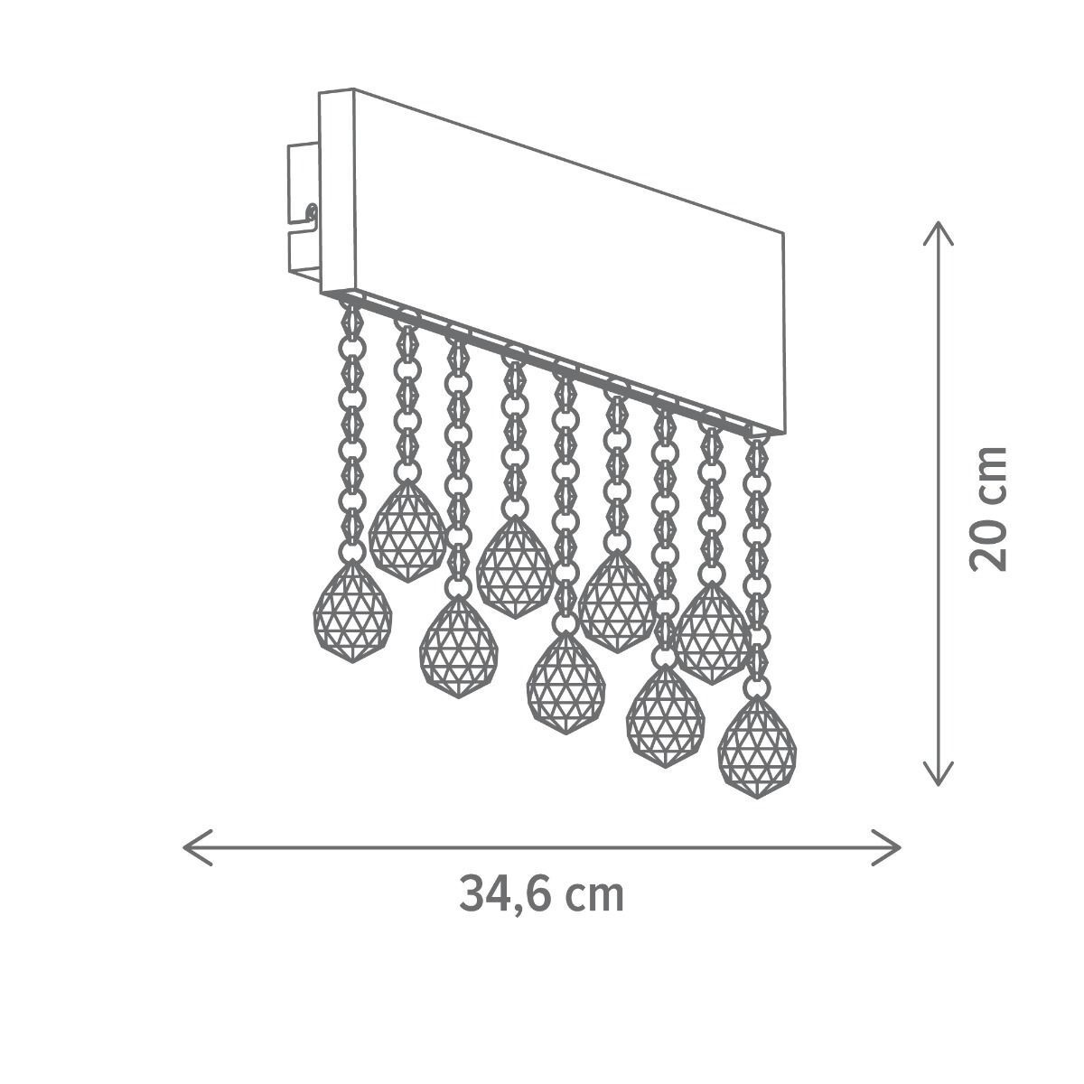 Aplica LED Royalty AP1, 12W, lumina neutra(4000 K), neagra, Klausen