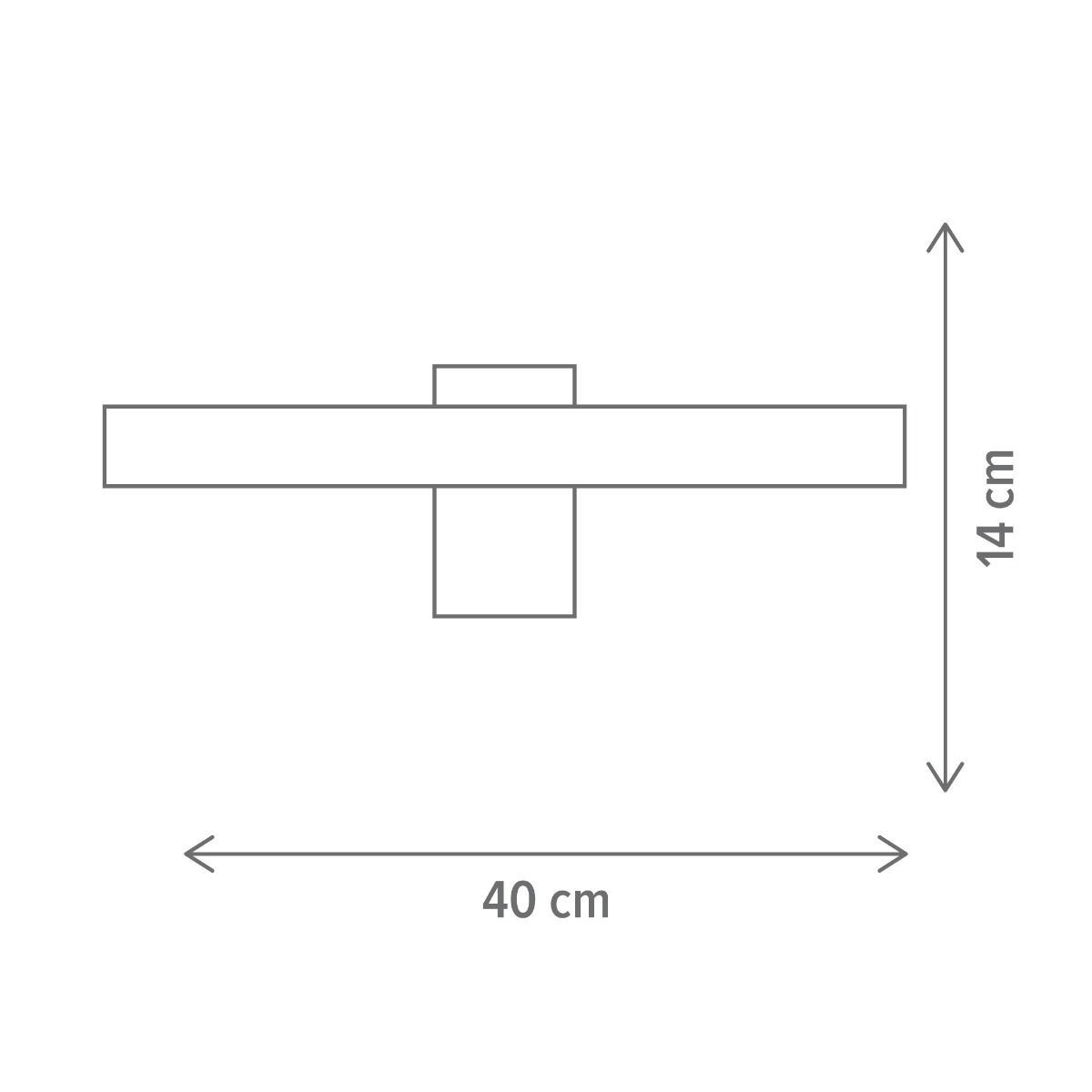 Aplica LED Truly 2, 24W, lumina neutra(4000 K), neagra, Klausen