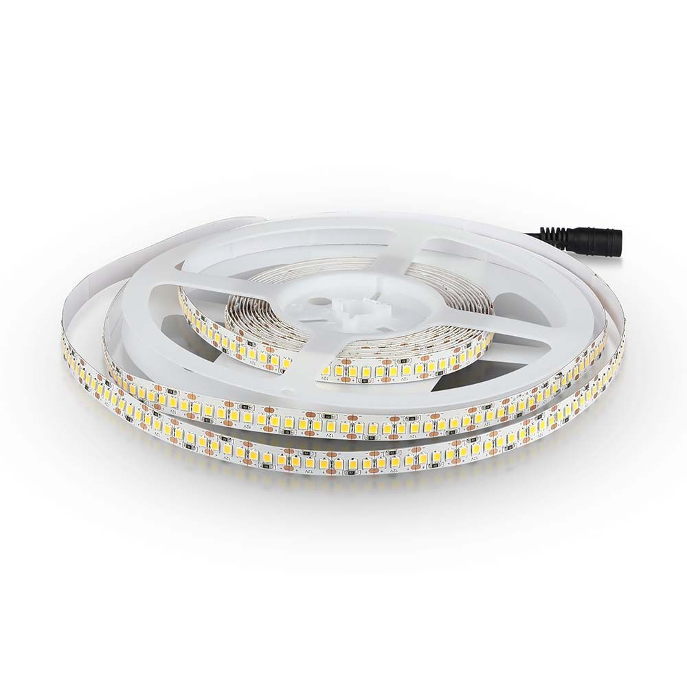 Banda led SMD 2835 V-TAC, lumina rece(6400K), 18W/m, 1700lm/m, 204 leduri/m, 12V, IP20 - 2 | YEO