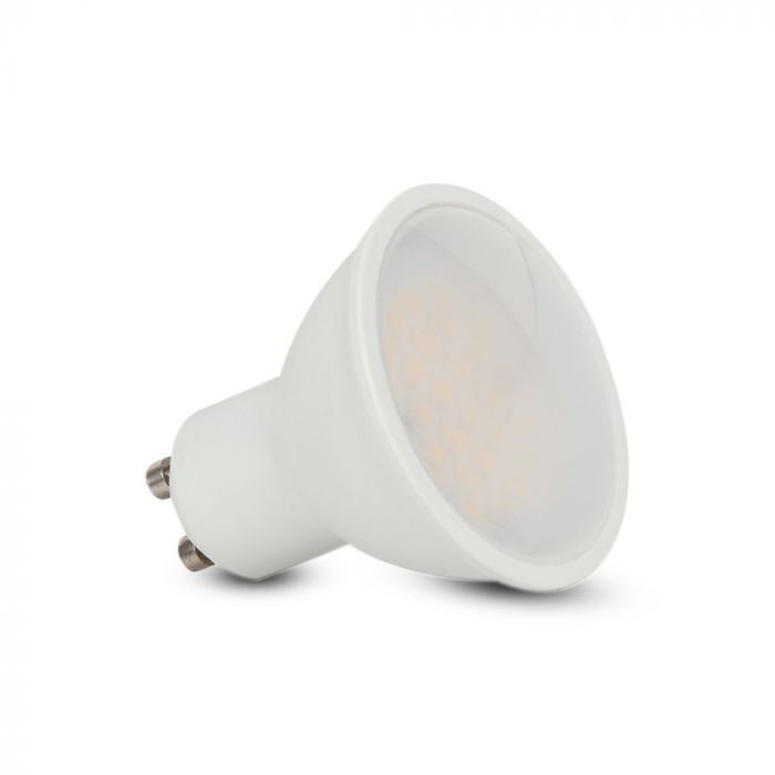 Bec LED 4.5W(35W) V-TAC, GU10, 400 lm, cip Samsung, lumina calda (3000 K), clasa energetica F
