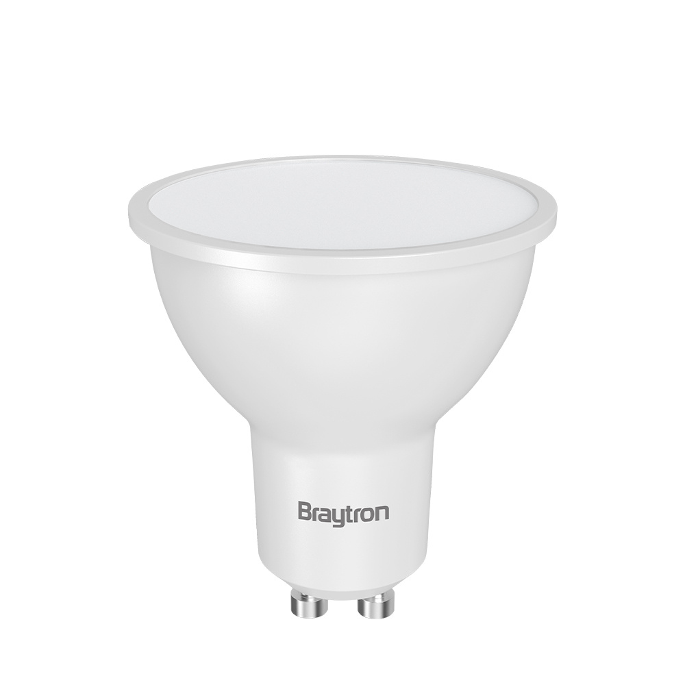 Bec led GU10 7W (75W), 580 lm, 110 grade, lumina neutra (4000K), mat, Braytron