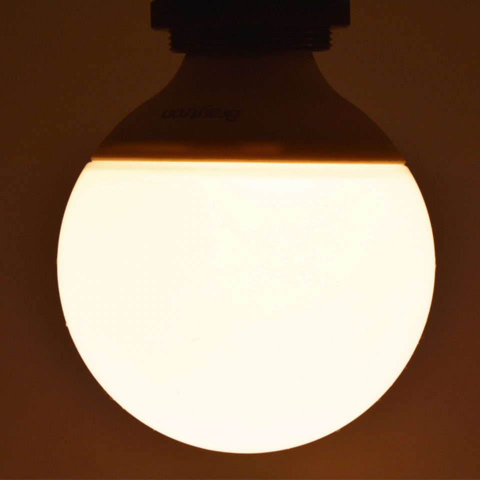 Bec LED Sferic 14W(90W) Braytron, G95, E27, 1360 lm, lumina calda (3000 K), clasa energetica F
