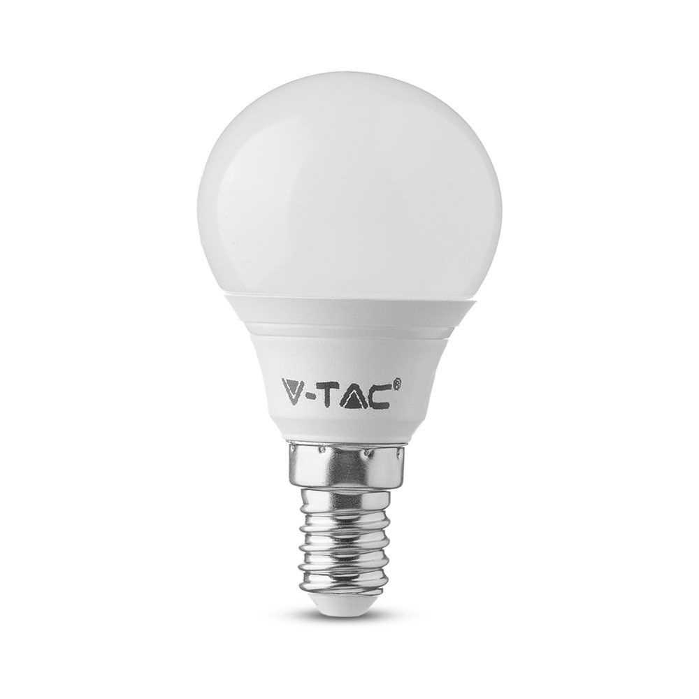 Bec led sferic 5.5W(50W), dulie E14, forma G45, lumina calda(2700 K), V-TAC