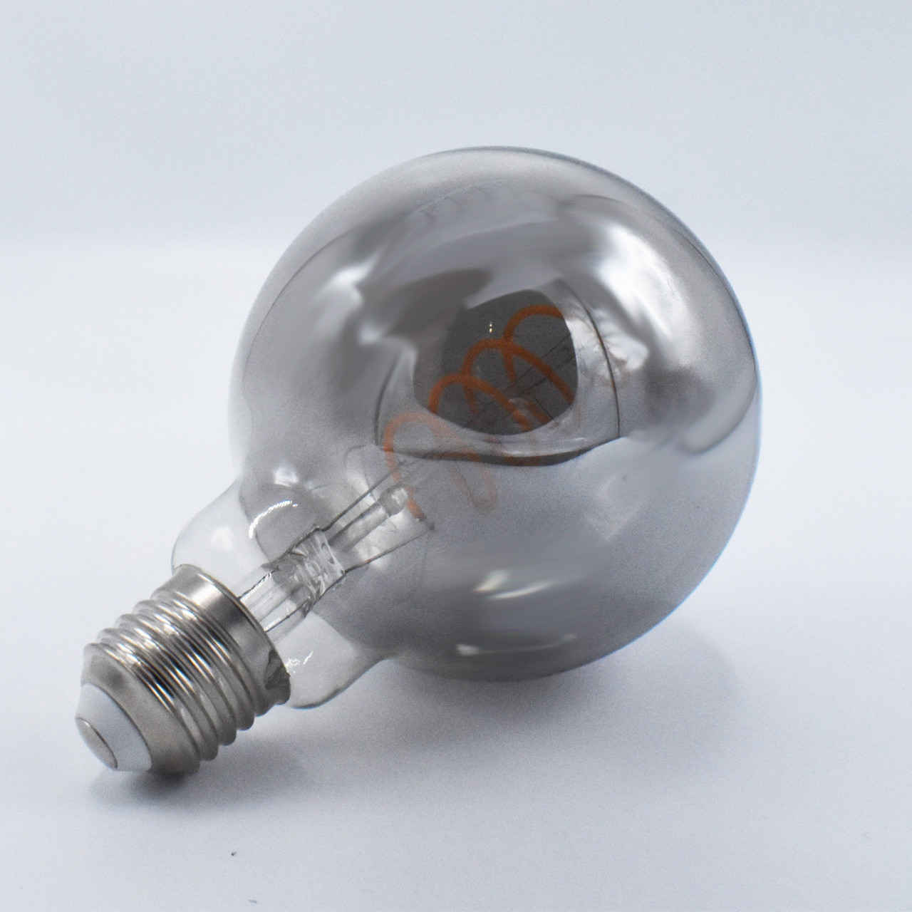 Bec LED Vintage filament rasucit 5W(21W) Rabalux, G95, E27, 200 lm, lumina calda (2200K), fumuriu, clasa energetica G - 3 | YEO