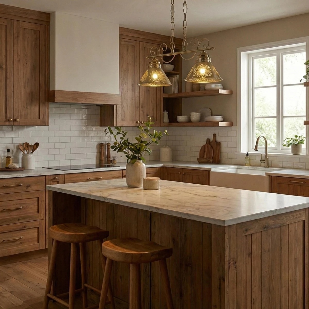 Candelabru Misty LY-3294, 2xE27, bronz, stil clasic, IP20 - imagine 5