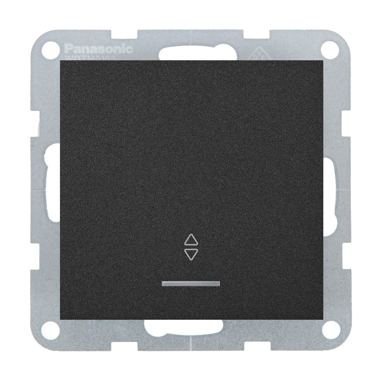 Intrerupator cap scara cu led 10A, IP20, Negru, Panasonic Karre Plus 55