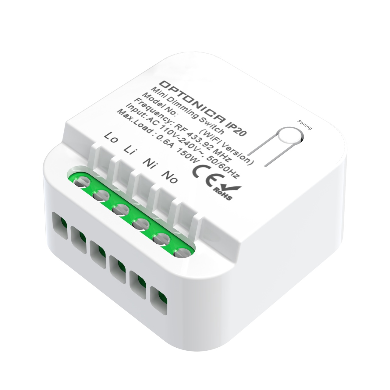 Intrerupator wireless simplu fara baterii – Set complet RF+ Tuya, alb, Optonica - imagine 2