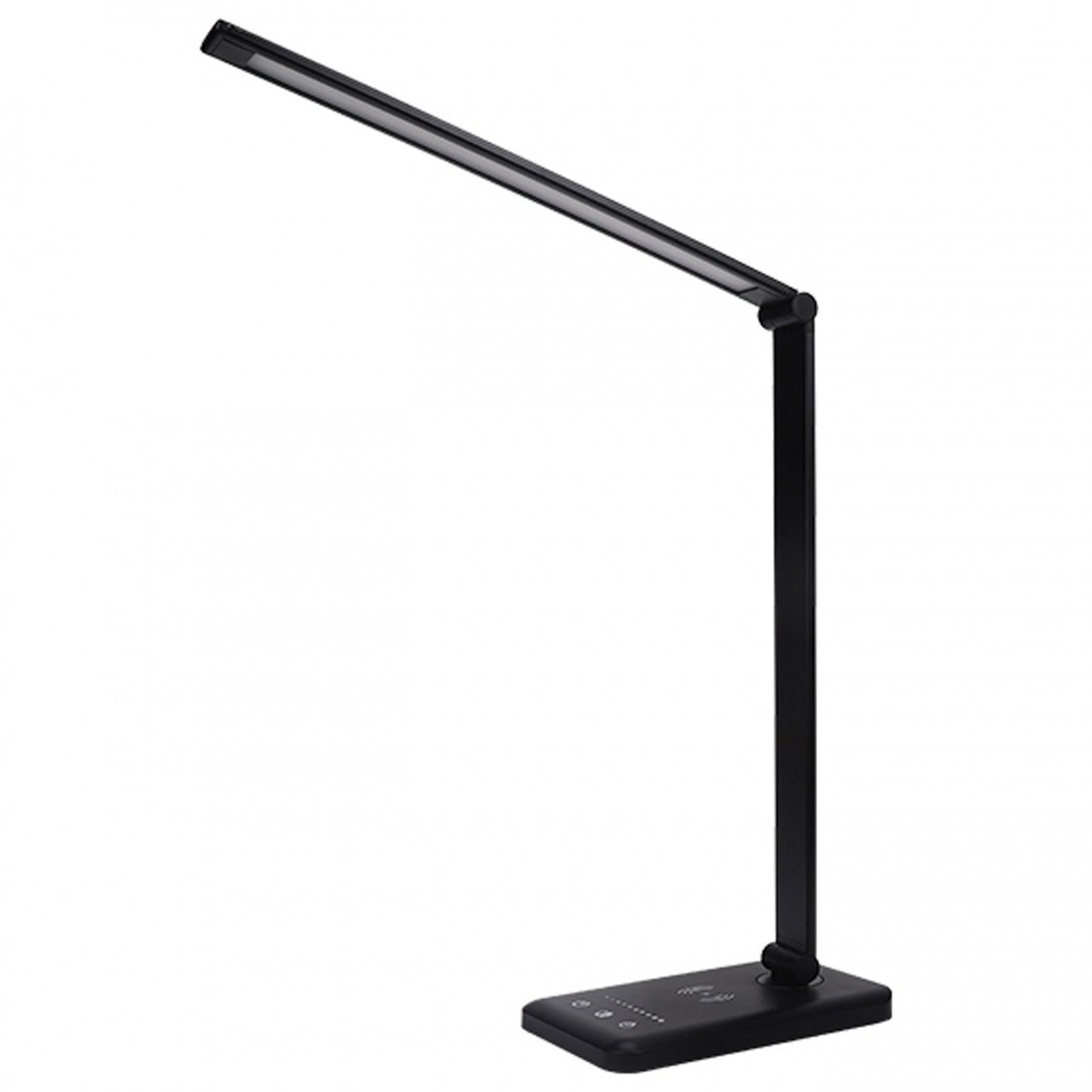 Lampa de birou LED Wise KL148008, cu intrerupator touch, 7W, 670lm, lumina calda, neutra, rece, neagra, IP20, Klausen