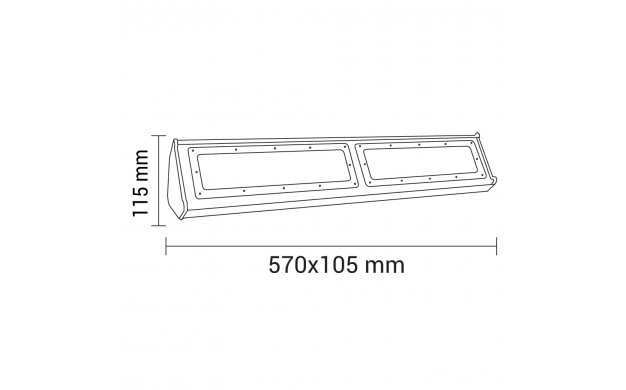Lampa industriala liniara LED, 100W, lumina neutra (4500K), IP44, 10000lm - imagine 6