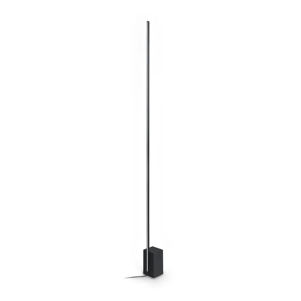 Lampadar LED Essence Square 24W, lumina calda (3000 K), 1500lm, IP20, negru, dimabil, Ideal Lux