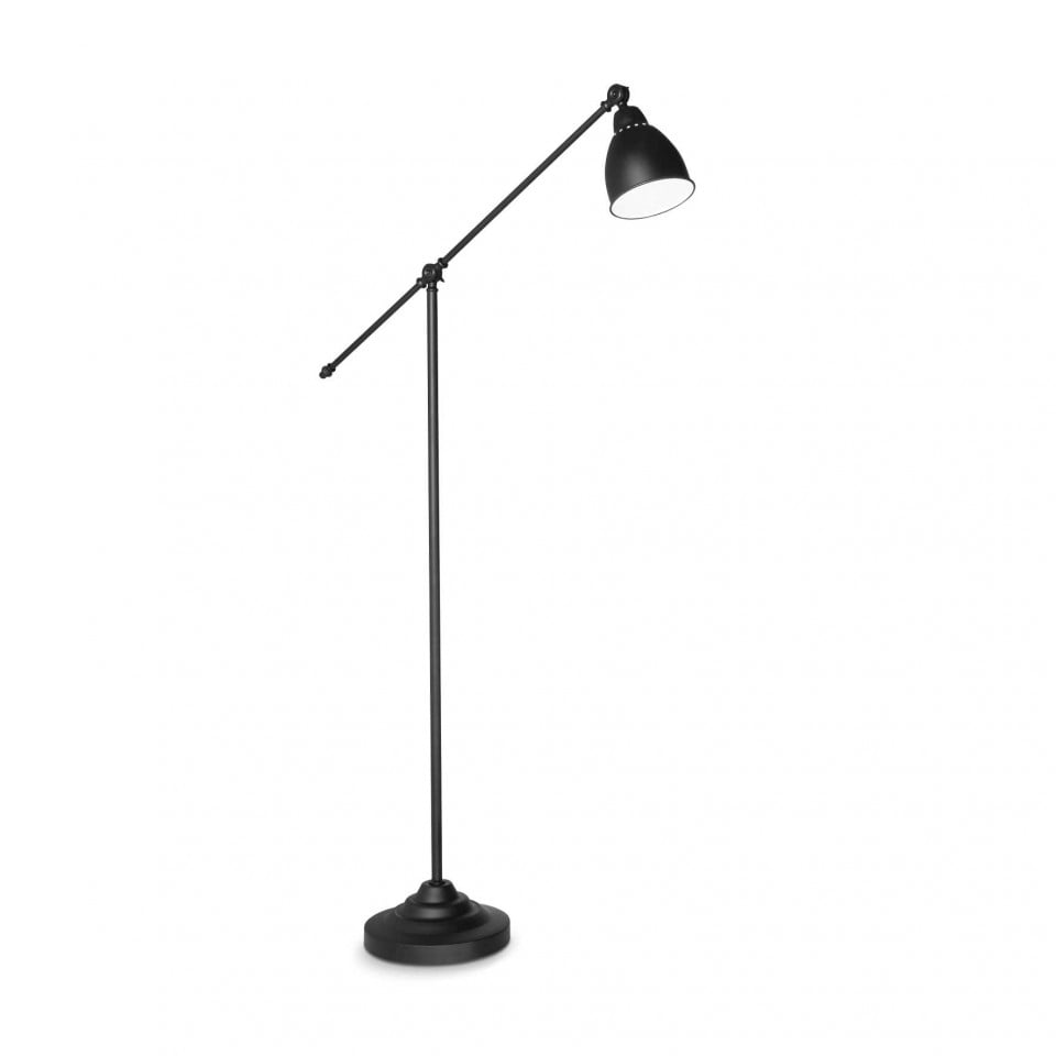 Lampadar Newton 003528, cu intrerupator, 1xE27, negru, IP20, Ideal Lux