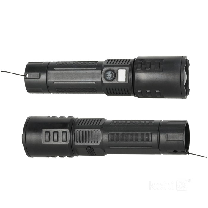 Lanterna LED X-MPR 3, lumina rece(6000 K), focalizare, afisaj, acumulator, neagra, Kobi - 3 | YEO