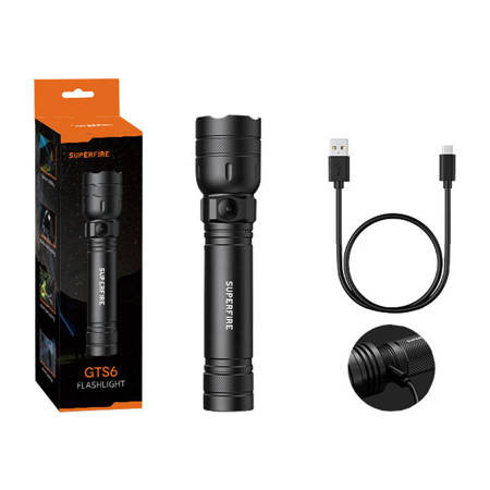 Lanterna Superfire GTS6, 360lm, USB-C