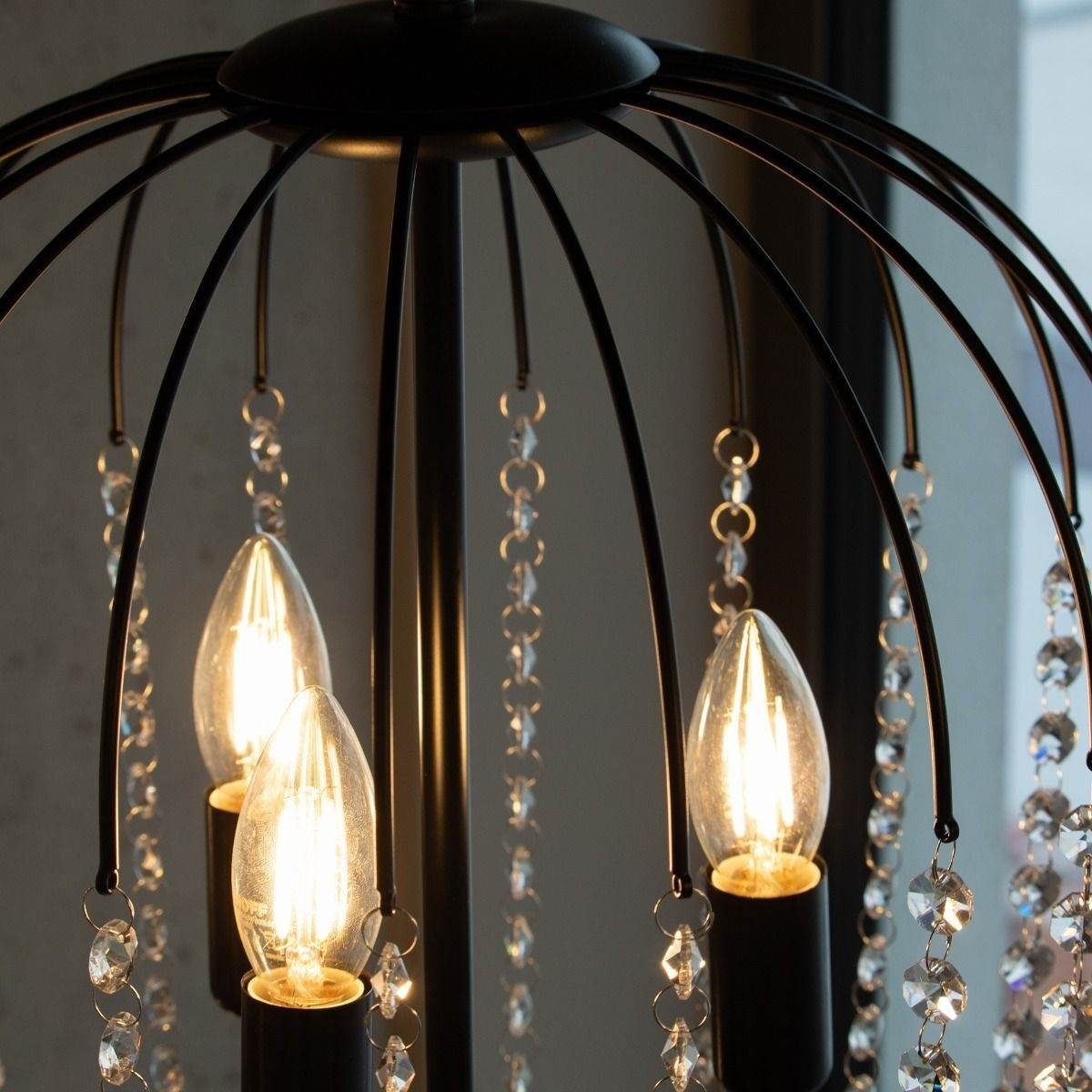 Lustra Chic PL3, 3xE14, neagra, Klausen