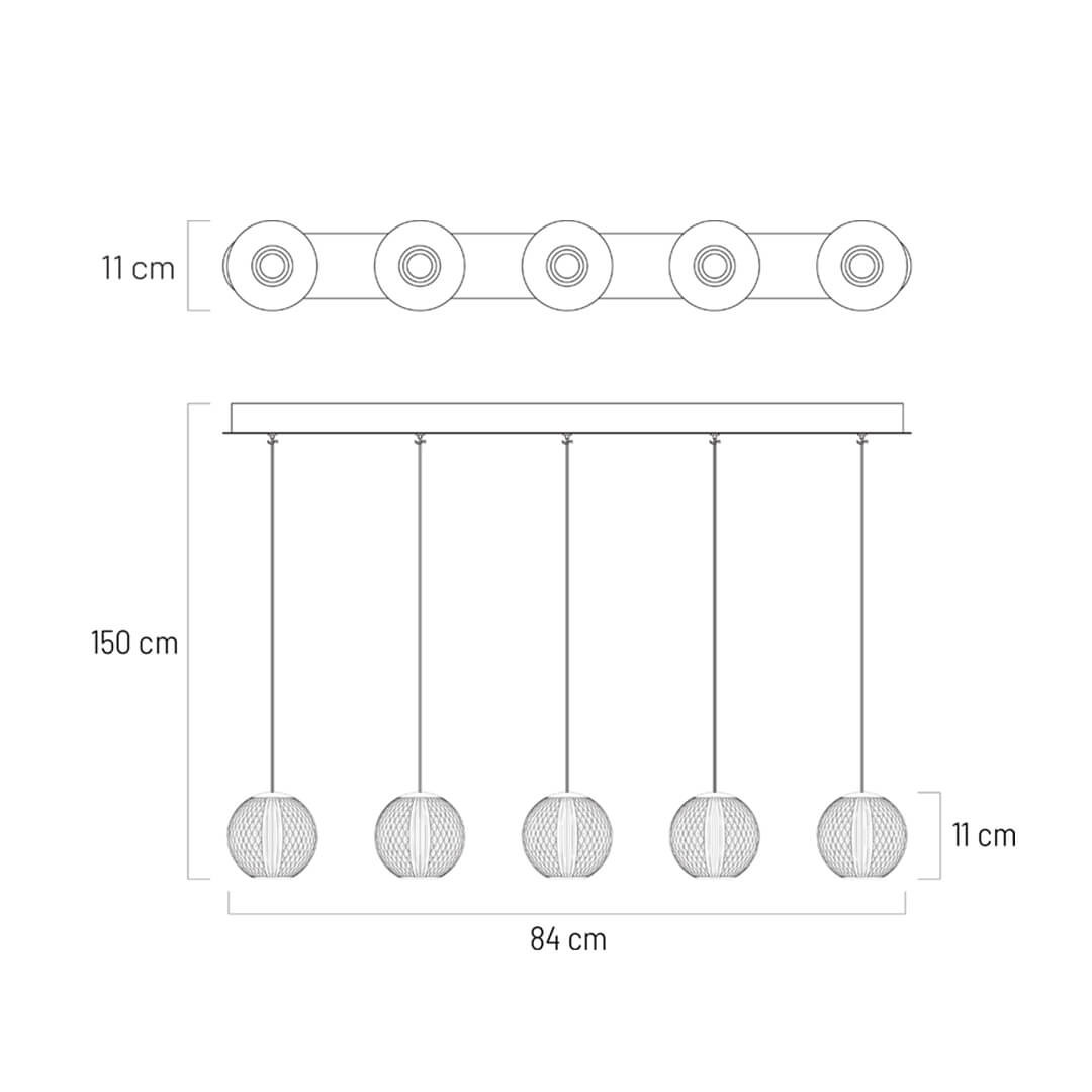 Lustra LED Esmond 142042, 24W, 1300lm, lumina calda, IP20, crom+transparenta, Klausen - 3 | YEO