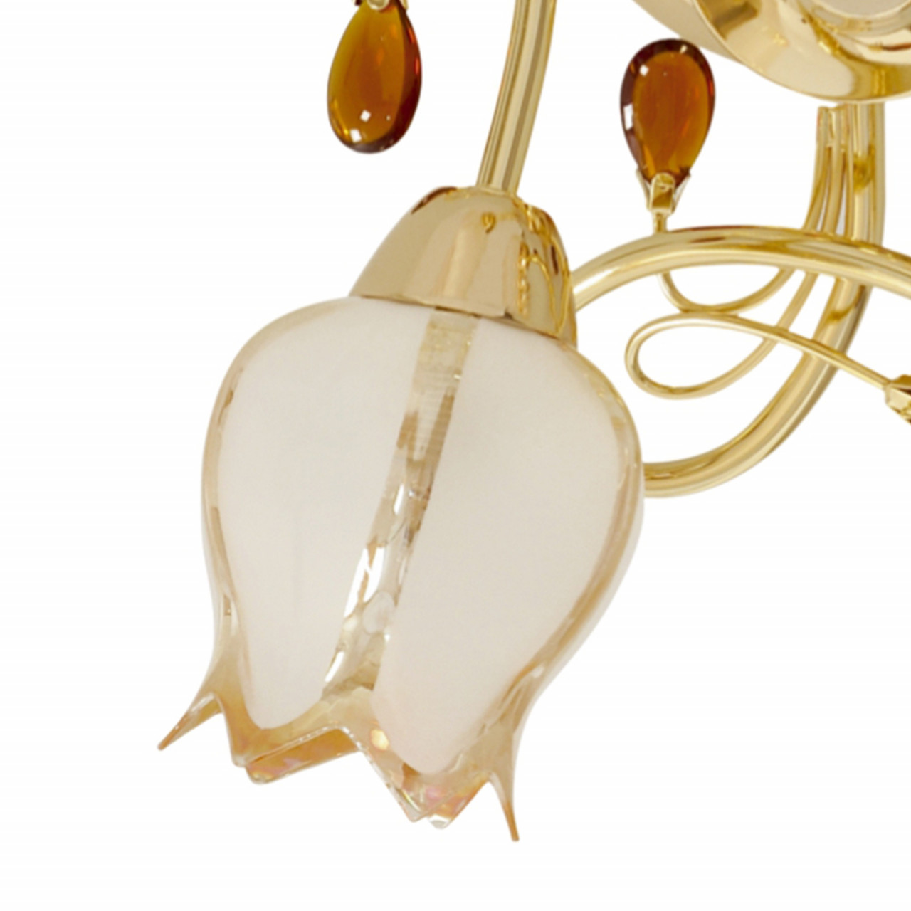 Lustra Togo KL7068, 4xE14, alba+aurie, IP20, Klausen - 1 | YEO