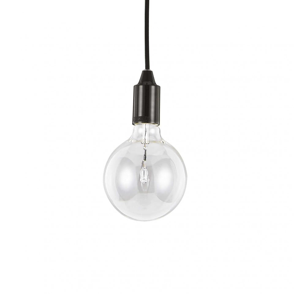 Pendul Edison 113319, 1xE27, negru, IP20, Ideal Lux