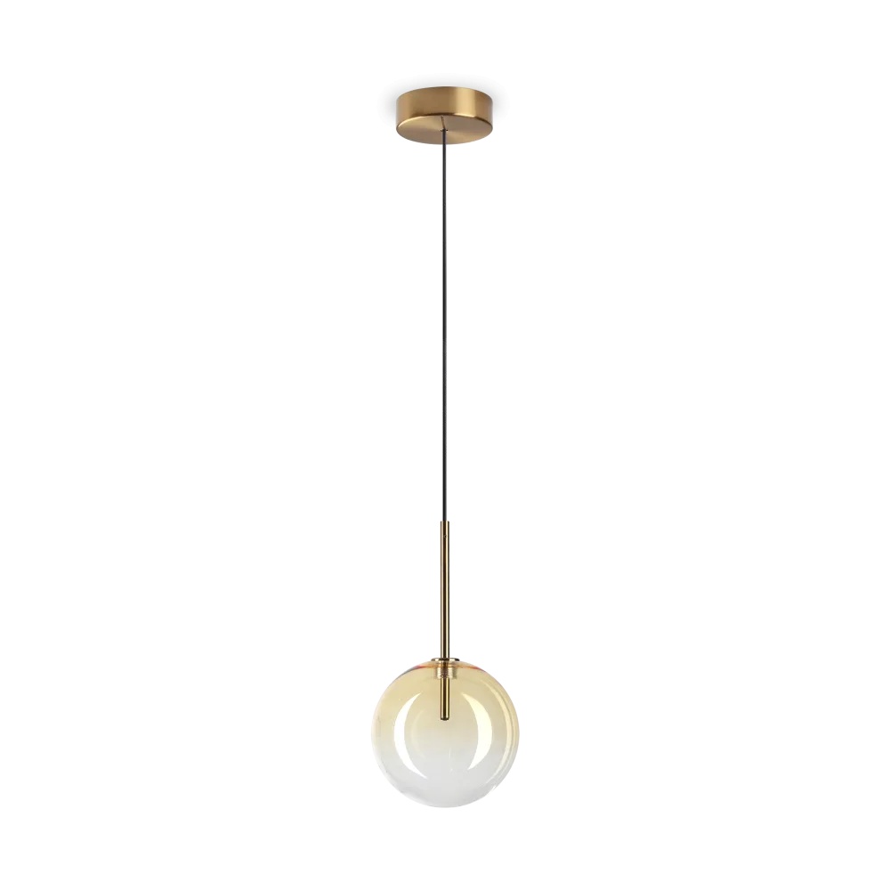 Pendul Equinoxe 1xG4, ambra, Ideal Lux
