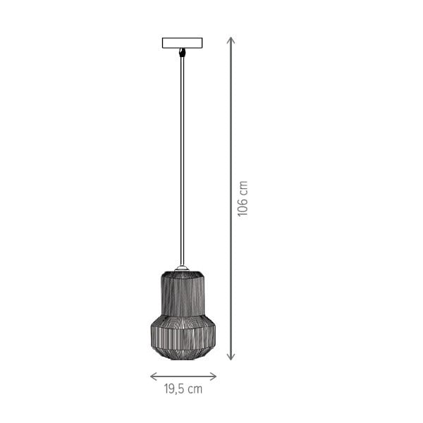 Pendul Jerome KL111089, 1xE27, crem, IP20, Klausen - 2 | YEO