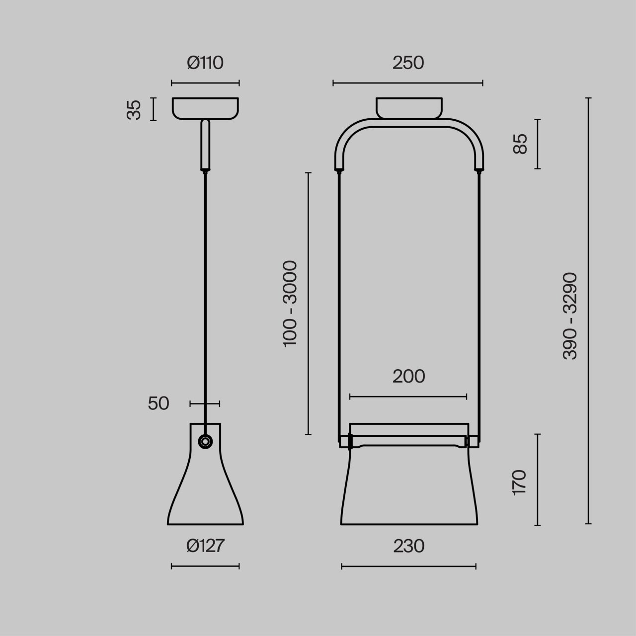 Pendul LED Cabaret MOD170PL-L8BS3K, 8W, 850lm, lumina calda, IP20, auriu+transparent, Maytoni