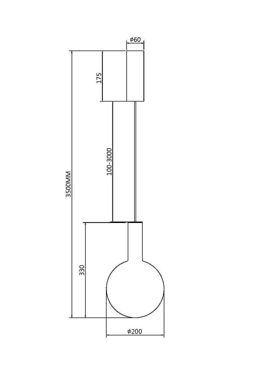 Pendul LED Nebula MOD182PL-L4W3K, 4W, 400lm, lumina calda, IP20, alb, Maytoni - 2 | YEO