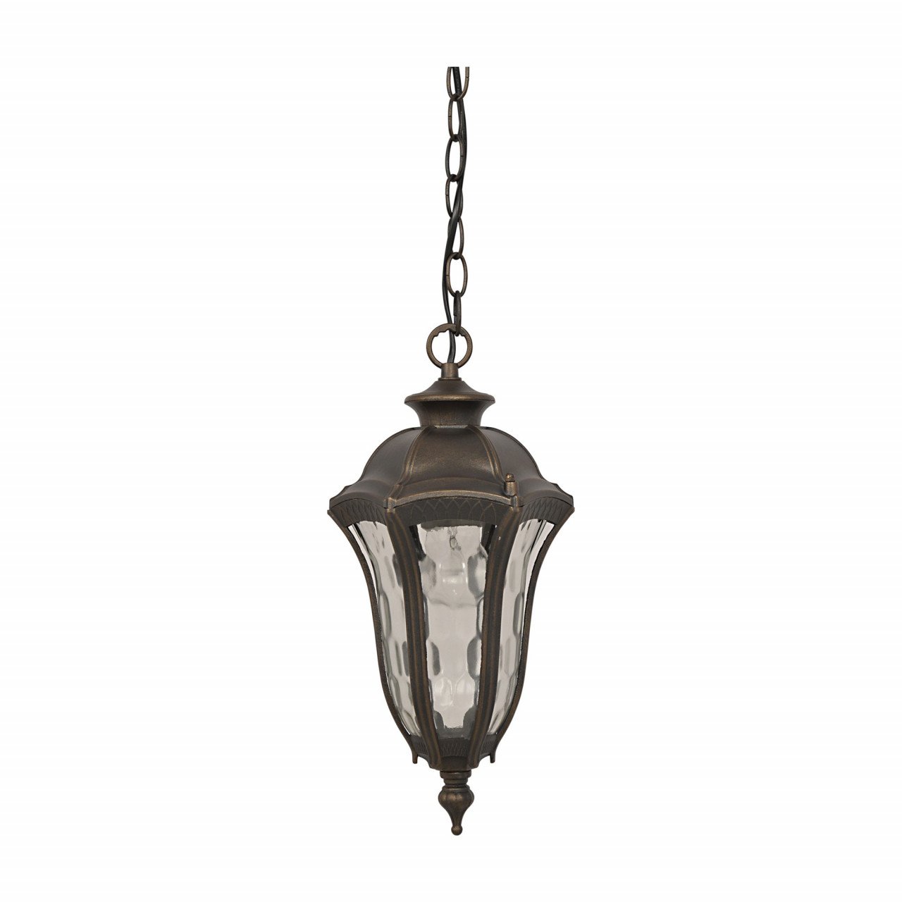 Pendul pentru exterior Baltimore, 1 bec, dulie E27, bronz, transparent, metal, sticla, Klausen