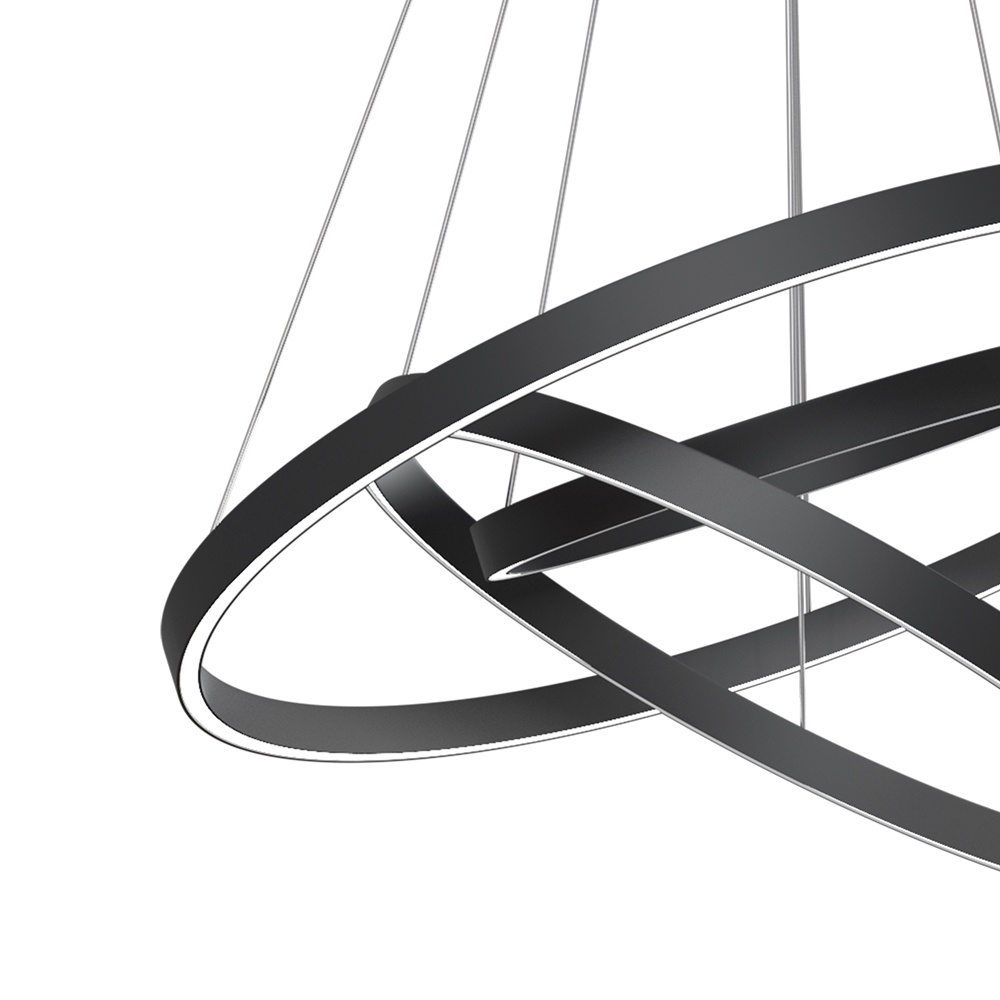 Pendul Rim, 115W, lumina neutra (4000K), negru, Maytoni - imagine 4