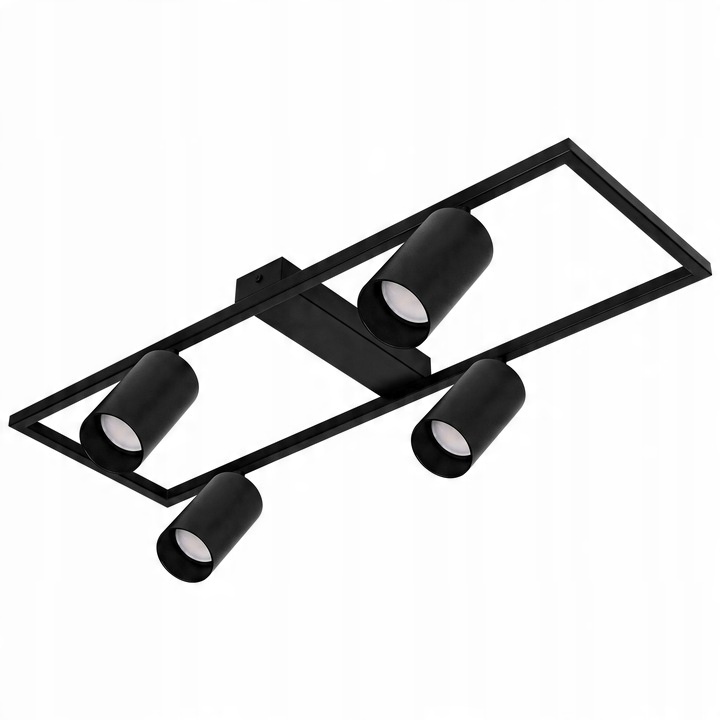 Plafoniera Bumo, cu spoturi, 4xGU10, neagra, Masterled - 1 | YEO