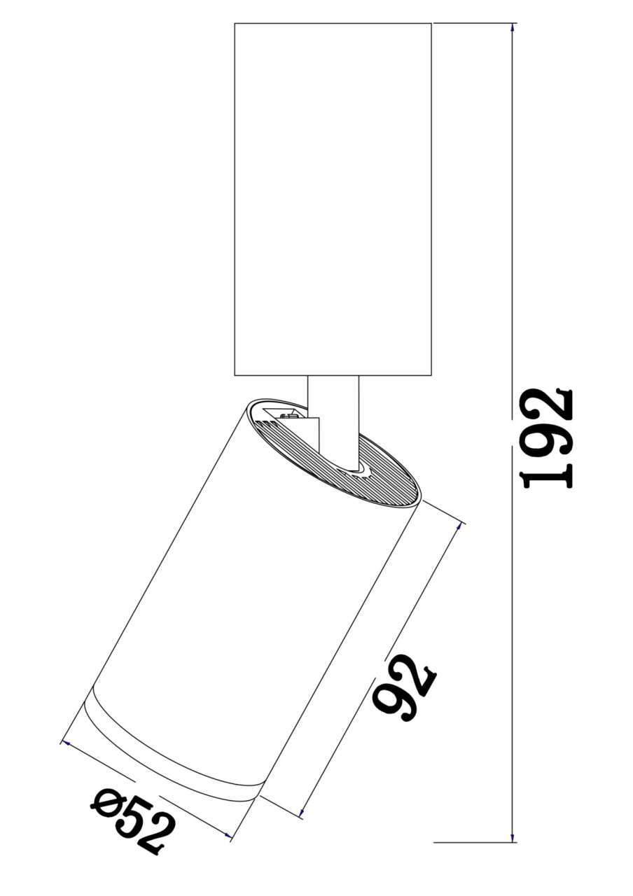 Plafoniera Focus C051CL-01W, 1xGU10, alba, IP20, Maytoni