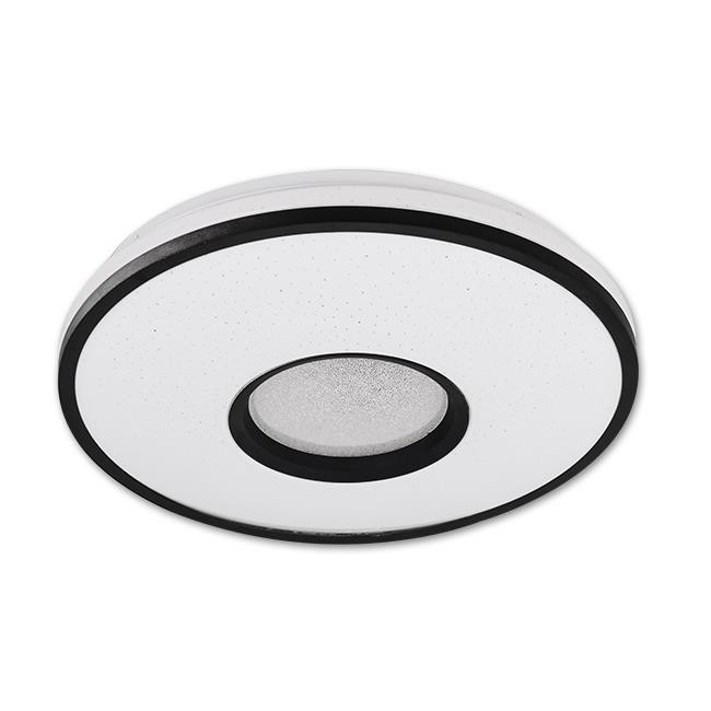 Plafoniera LED 4043-LVT, dimabila, cu telecomanda, 24W, 1680lm, lumina calda+neutra+rece, IP20, alba+neagra, Masterled