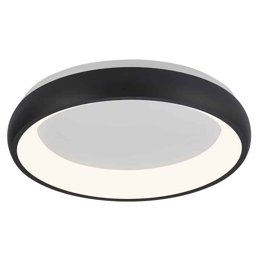 Plafoniera LED Bella BR-BH17-02381, rotunda, 36W, 4260lm, lumina calda+neutra+rece, IP20, neagra, Braytron