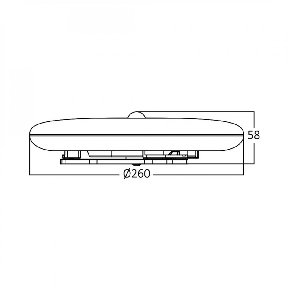 Plafoniera LED BH15-02130, 20W, 1440lm, lumina neutra, IP44, alba, Braytron - 1 | YEO