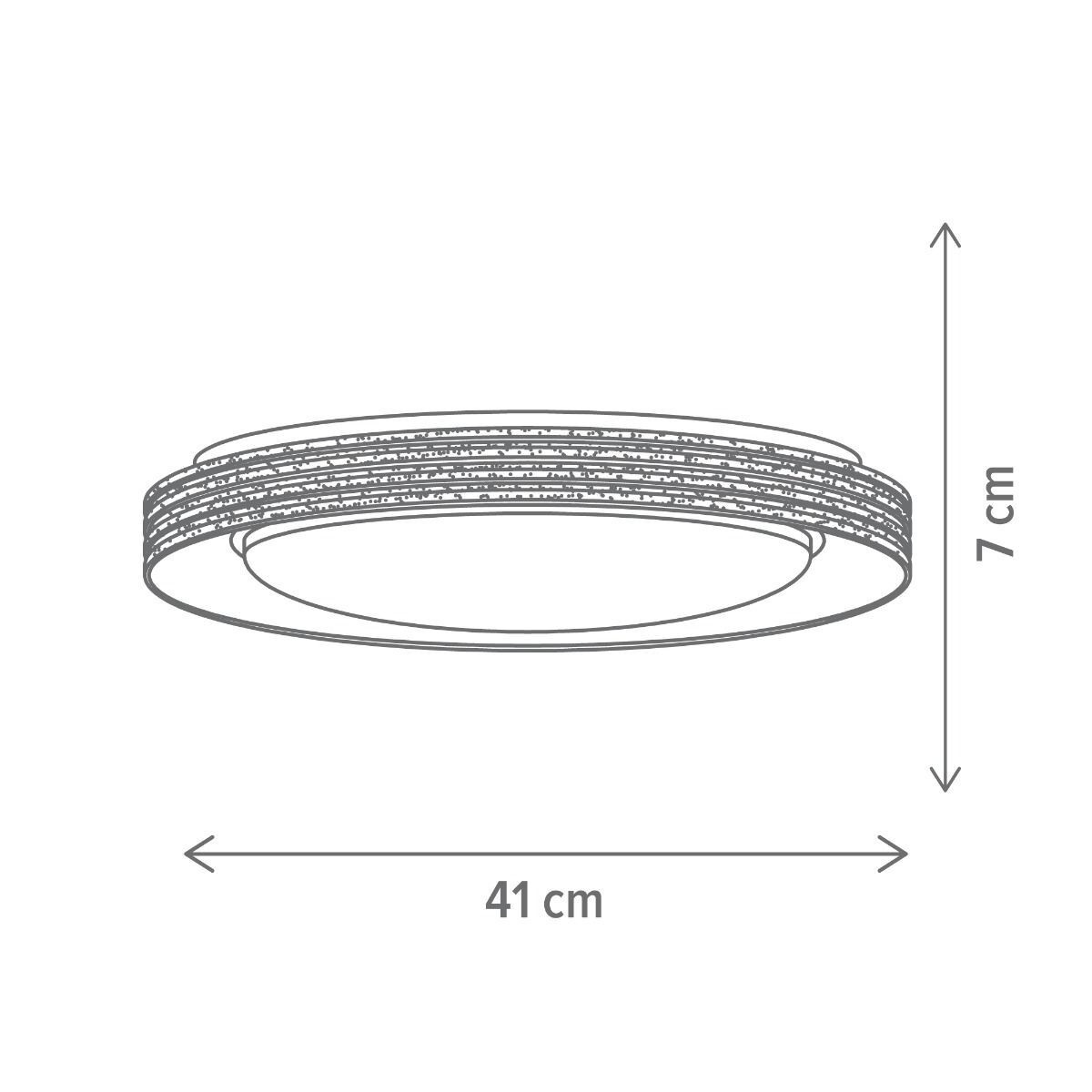 Plafoniera LED Chosen, 54W, temperatura de culoare ajustabila(3000-6500 K), alba, Klausen