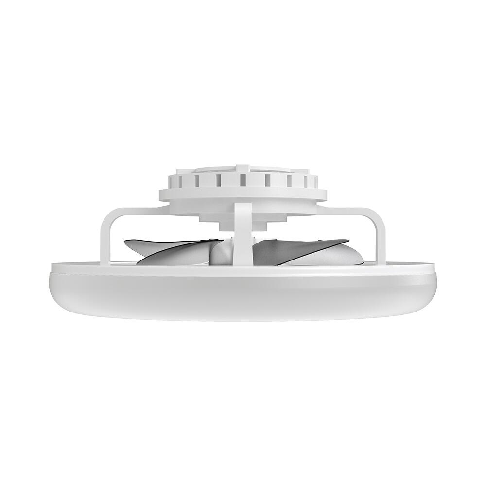 Plafoniera LED cu ventilator, Braytron, 40W+20W, CCT, lumina calda/neutra/rece, alba, telecomanda