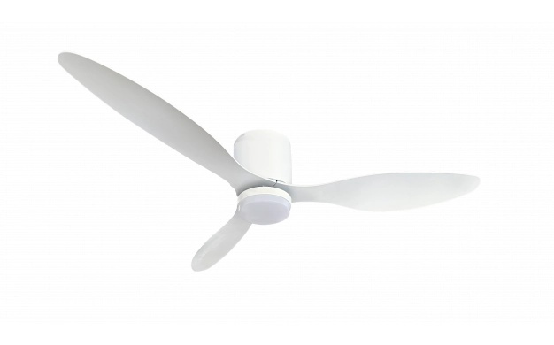 Plafoniera LED cu ventilator, Optonica, 18W, lumina calda/neutra/rece, alba, telecomanda