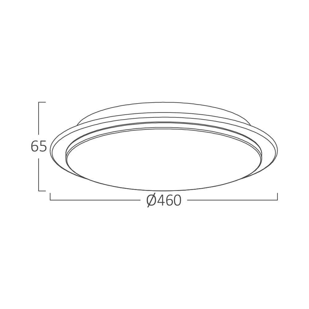 Plafoniera LED Jade BR-BH16-20780, rotunda, 34W, 3550lm, lumina calda+neutra+rece, IP20, alba, Braytron