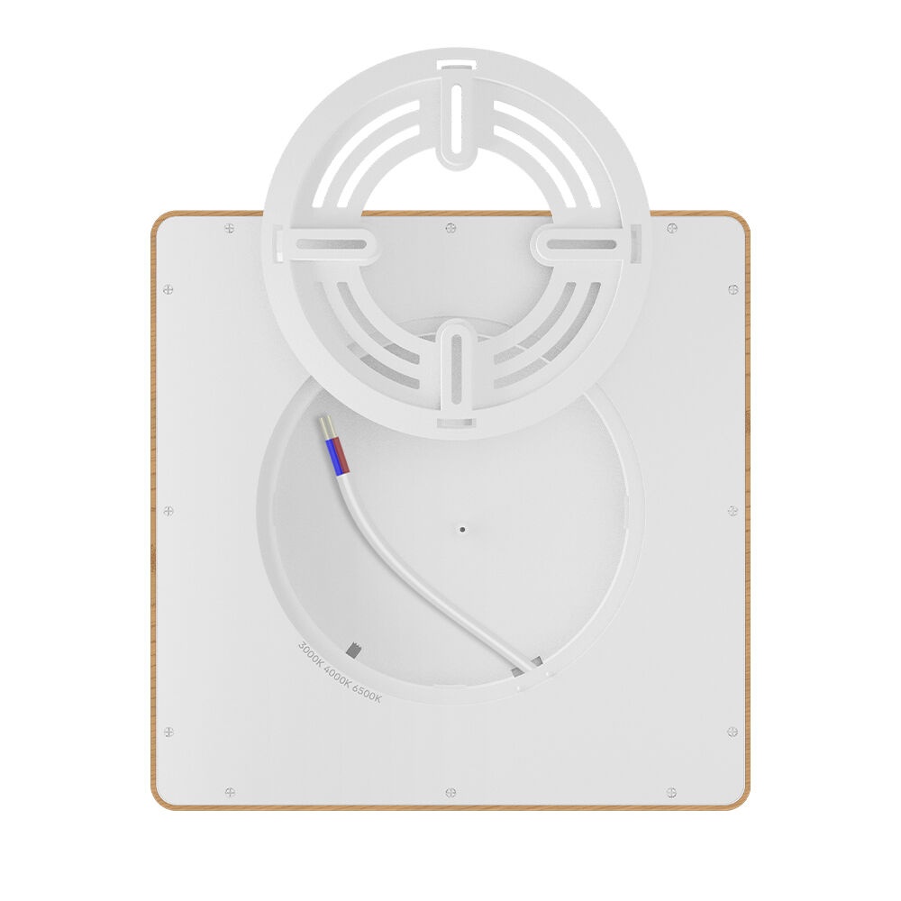 Plafoniera LED patrata Jade 20W, lumina calda/neutra/rece, finisaj lemn, IP40, Braytron - imagine 5