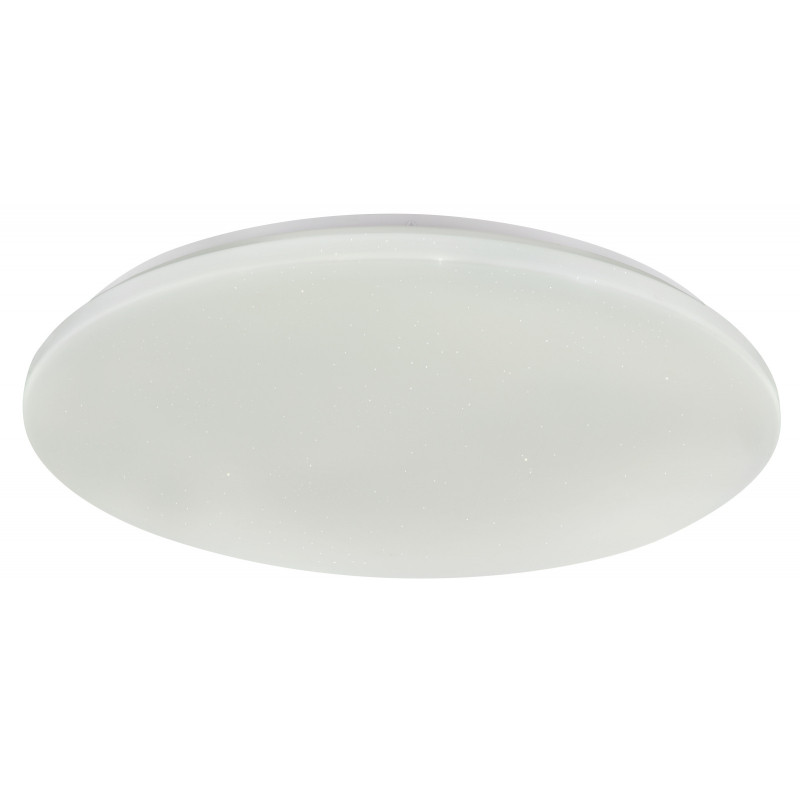 Plafoniera LED Payn 41338-60, cu telecomanda, 60W, 3800lm, lumina calda+neutra+rece, IP20, alba+crom, Globo Lighting