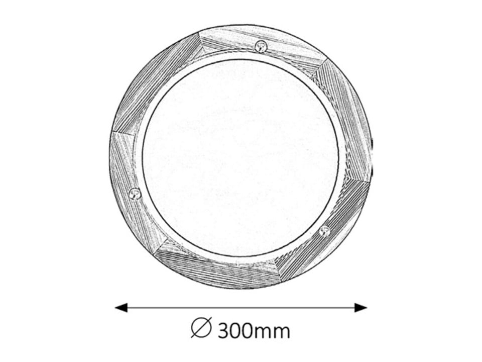 Plafoniera Ufo 5411-RAB, 1xE27, alba+crem, IP20, Rabalux - 1 | YEO