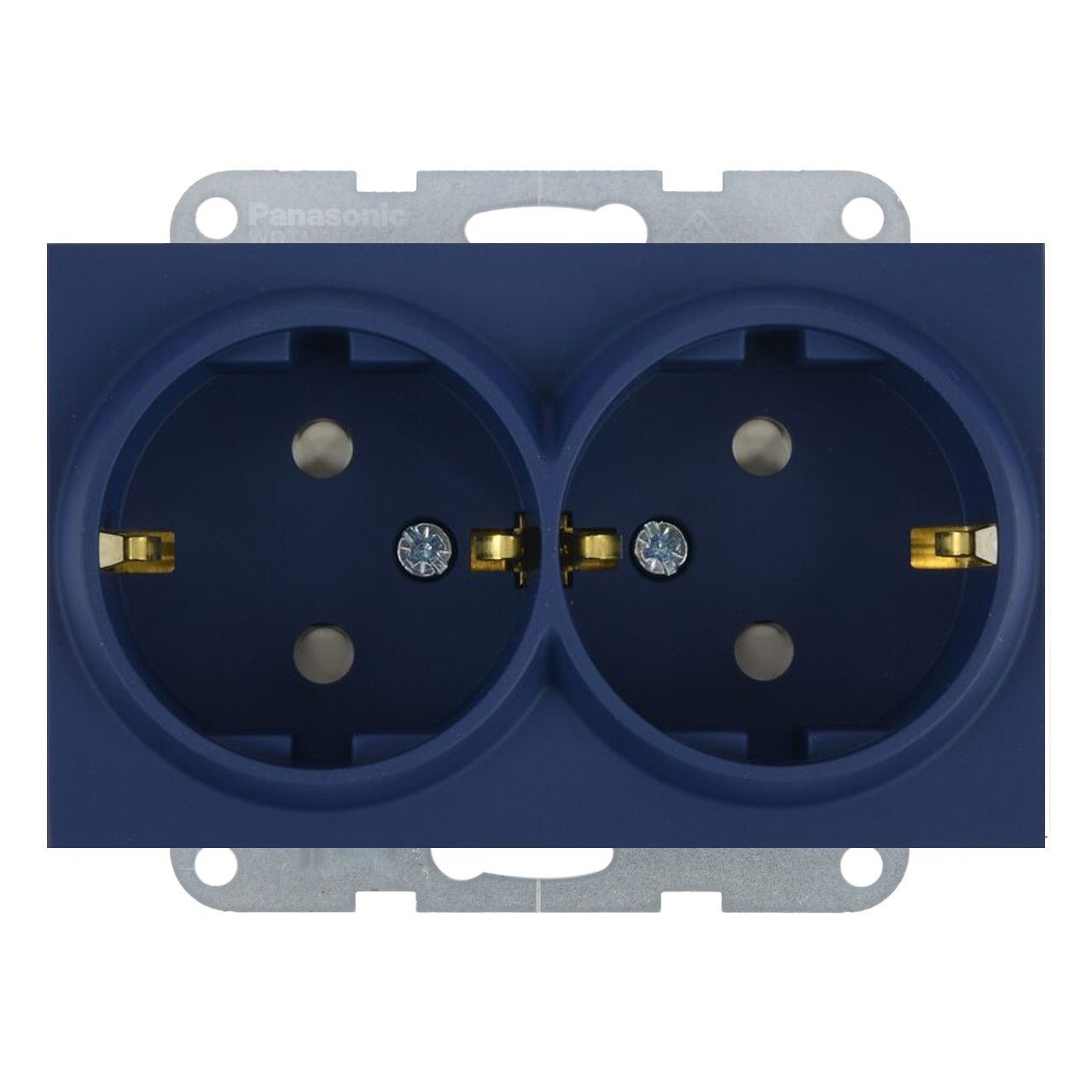 Priza dubla cu impamantare, protectie copii, 16A, IP20, Ocean, Panasonic Karre Plus 55 Soft Touch