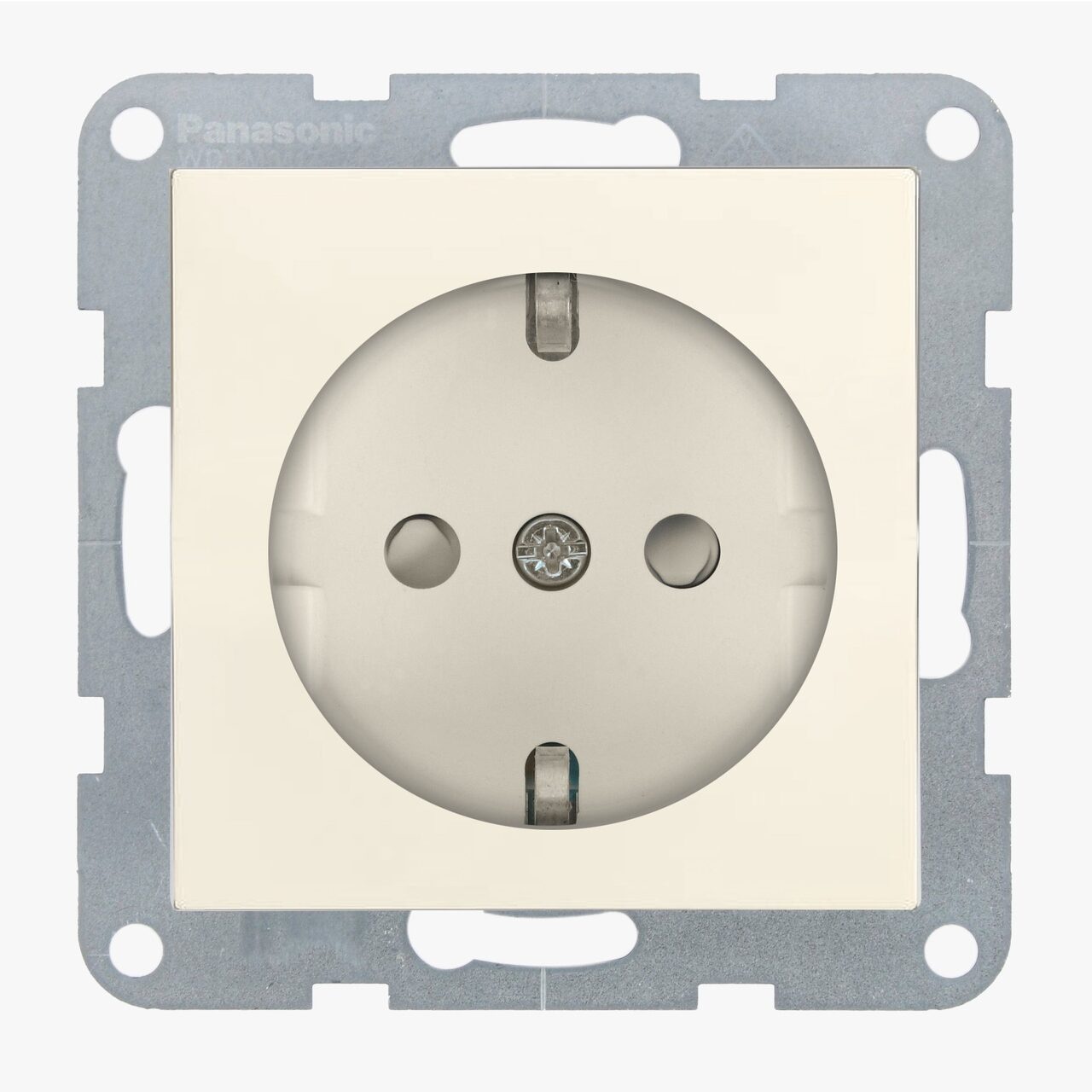 Priza simpla cu impamantare, protectie copii, 16A, IP20, Bej, Panasonic Karre Plus 55
