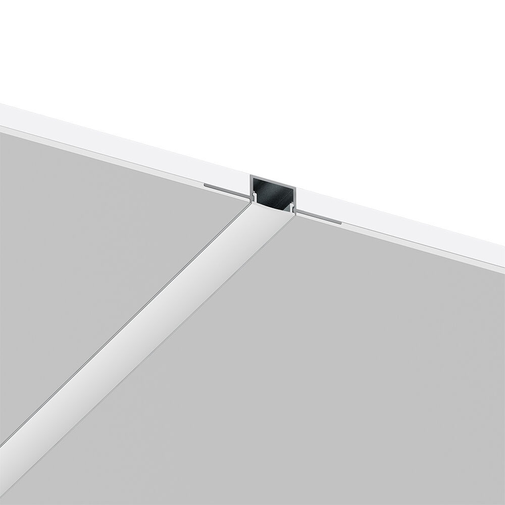 Profil Banda LED Braytron, ingust, Incastrat (ST), pentru Rigips, Aluminiu + Alb Mat, 2m - 1 | YEO