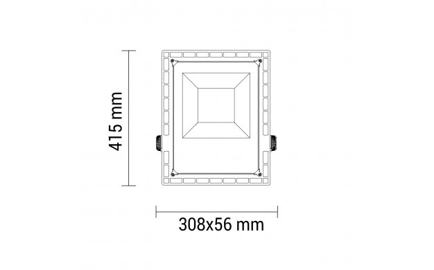 Proiector LED Optonica, 150W, lumina rece (6000K), IP65, 16500lm - 1 | YEO